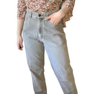 Eddie Bauer gray corduroy jeans cords soft comfy relaxed leg size 12